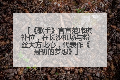 《歌手》官宣范玮琪补位，在长沙机场与粉丝大方比心，代表作《最初的梦想》