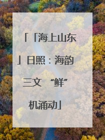 「海上山东」日照：海韵三文 “鲜”机涌动
