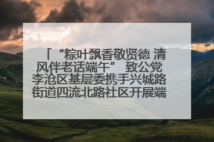 “粽叶飘香敬贤德 清风伴老话端午” 致公党李沧区基层委携手兴城路街道四流北路社区开展端午节主题活动