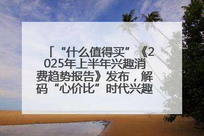 “什么值得买”《2025年上半年兴趣消费趋势报告》发布，解码“心价比”时代兴趣消费新范式