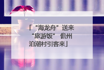 “海龙舟”送来“旅游饭” 儋州泊潮村引客来