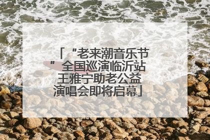 “老来潮音乐节”全国巡演临沂站 王雅宁助老公益演唱会即将启幕