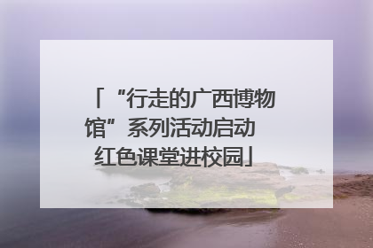 “行走的广西博物馆”系列活动启动 红色课堂进校园