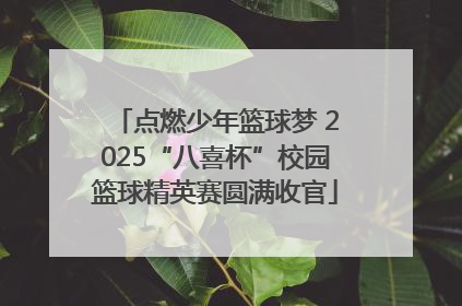 点燃少年篮球梦 2025“八喜杯”校园篮球精英赛圆满收官