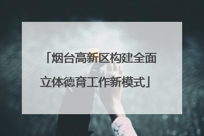 烟台高新区构建全面立体德育工作新模式
