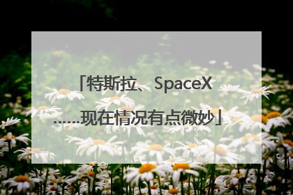 特斯拉、SpaceX……现在情况有点微妙