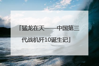 猛龙在天——中国第三代战机歼10诞生记