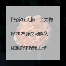 石家庄无极：全力做好2025滹沱河畔文化旅游季保电工作