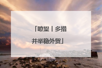 瞭望丨多措并举稳外贸