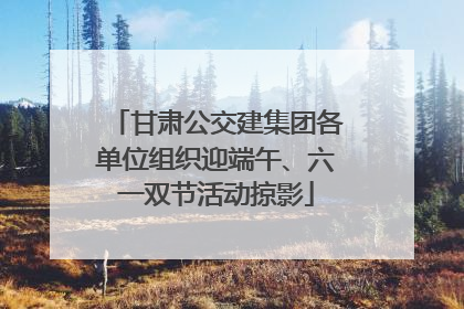甘肃公交建集团各单位组织迎端午、六一双节活动掠影