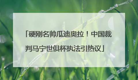 硬刚名帅瓜迪奥拉！中国裁判马宁世俱杯执法引热议