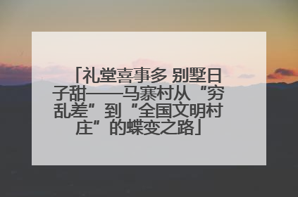 礼堂喜事多 别墅日子甜——马寨村从“穷乱差”到“全国文明村庄”的蝶变之路