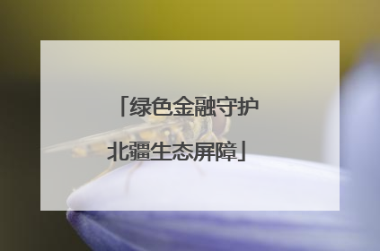 绿色金融守护北疆生态屏障
