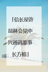 信长星许昆林会见中兴通讯董事长方榕