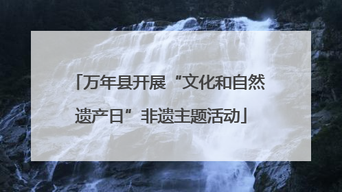 万年县开展“文化和自然遗产日”非遗主题活动