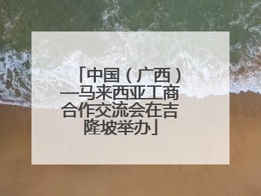 中国（广西）—马来西亚工商合作交流会在吉隆坡举办