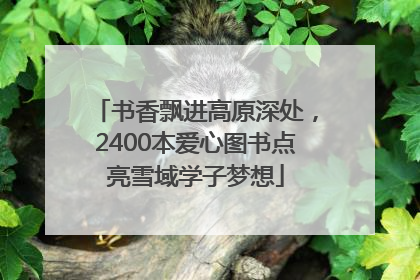 书香飘进高原深处，2400本爱心图书点亮雪域学子梦想