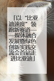 以“比亚迪速度”领跑新赛道——媒体融合发展暨绿色创新实践交流会首站走进比亚迪