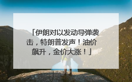 伊朗对以发动导弹袭击，特朗普发声！油价飙升，金价大涨！