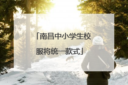 南昌中小学生校服将统一款式
