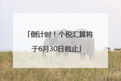 倒计时！个税汇算将于6月30日截止