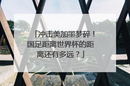 冲击美加墨梦碎！国足距离世界杯的距离还有多远？