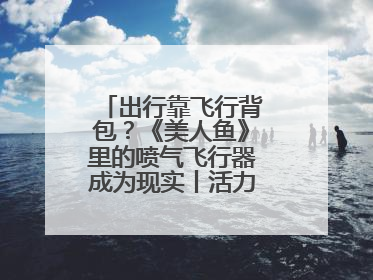 出行靠飞行背包？《美人鱼》里的喷气飞行器成为现实丨活力中国调研行