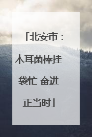 北安市：木耳菌棒挂袋忙 奋进正当时