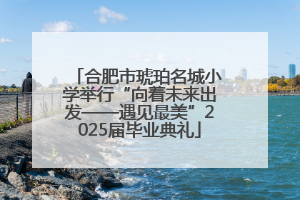合肥市琥珀名城小学举行“向着未来出发——遇见最美”2025届毕业典礼