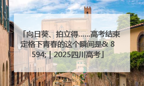 向日葵、拍立得……高考结束定格下青春的这个瞬间是& 8594;｜2025四川高考