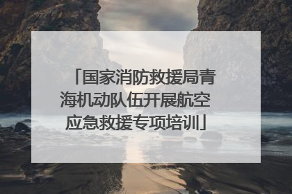 国家消防救援局青海机动队伍开展航空应急救援专项培训