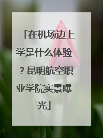 在机场边上学是什么体验？昆明航空职业学院实景曝光