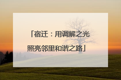 宿迁：用调解之光照亮邻里和谐之路