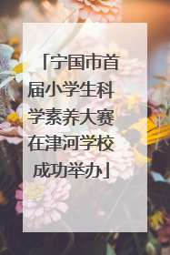 宁国市首届小学生科学素养大赛在津河学校成功举办