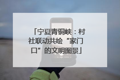 宁夏青铜峡：村社联动共绘“家门口”的文明图景