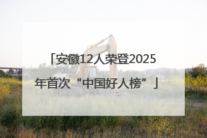安徽12人荣登2025年首次“中国好人榜”