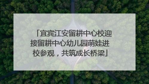 宜宾江安留耕中心校迎接留耕中心幼儿园萌娃进校参观，共筑成长桥梁
