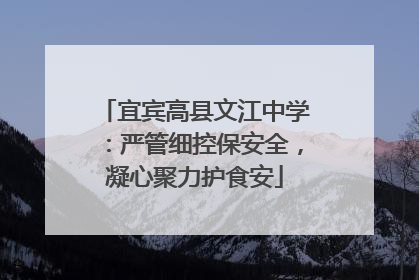 宜宾高县文江中学：严管细控保安全，凝心聚力护食安