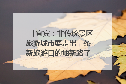 宜宾：非传统景区旅游城市要走出一条新旅游目的地新路子｜话锦绣·说安逸