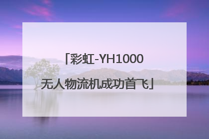 彩虹-YH1000无人物流机成功首飞
