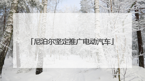 尼泊尔坚定推广电动汽车
