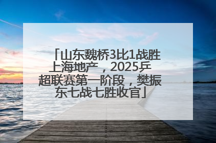 山东魏桥3比1战胜上海地产，2025乒超联赛第一阶段，樊振东七战七胜收官