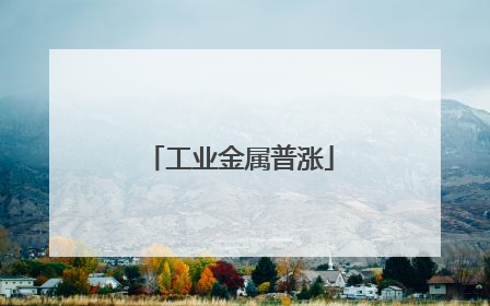 工业金属普涨