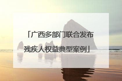 广西多部门联合发布残疾人权益典型案例