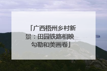 广西梧州乡村新景：田园铁路相映 勾勒和美画卷