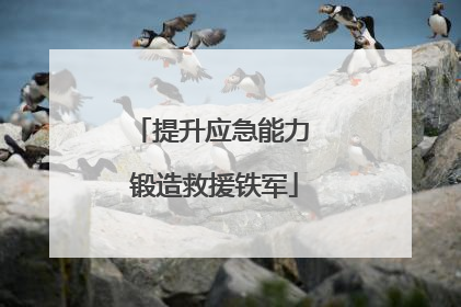 提升应急能力 锻造救援铁军