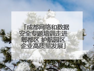 成都网络和数据安全专题培训走进郫都区 护航园区企业高质量发展