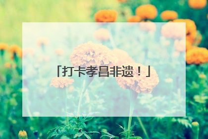 打卡孝昌非遗！