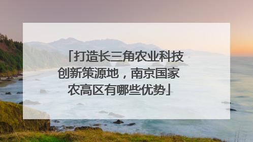 打造长三角农业科技创新策源地，南京国家农高区有哪些优势