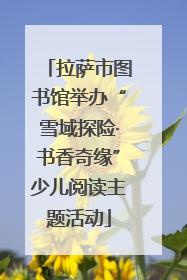 拉萨市图书馆举办“雪域探险·书香奇缘”少儿阅读主题活动